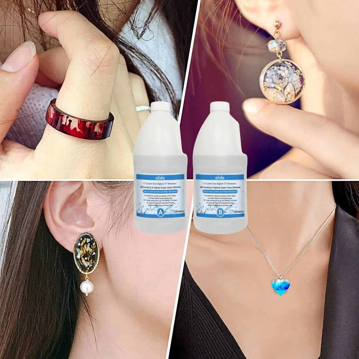 Crystal Clear Epoxy Resin for Wood Table DIY Jewelry Arts for Woodworking Liquid Appearance Seal