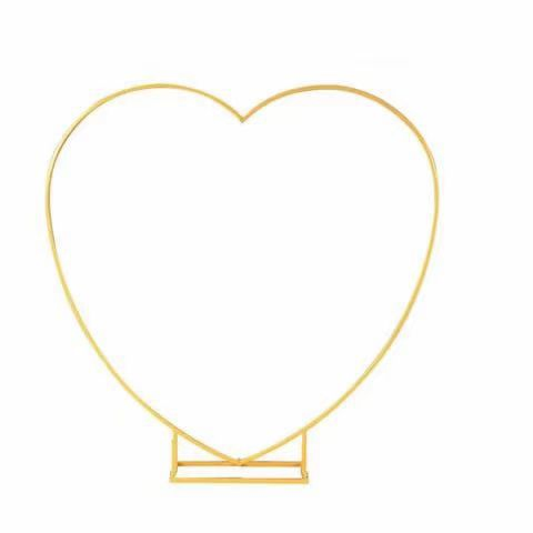 Wedding Balloon Heart Arch Stand Background Arch Stage Props Decor Flower Stand Arch