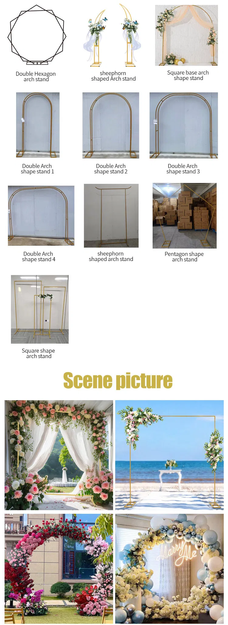 Metal Heart Shape Balloon Arch Frame 3