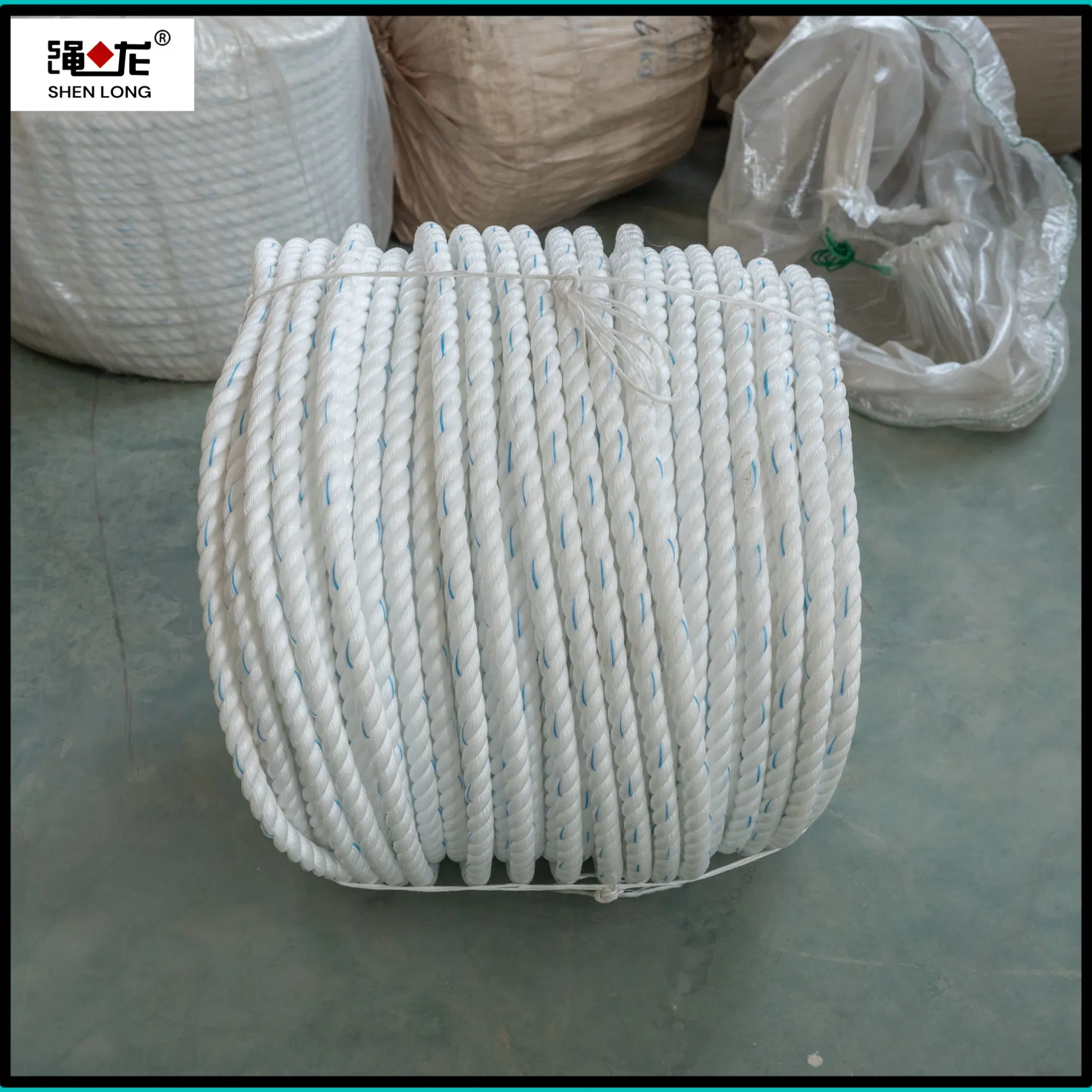 4. Nylon Rope for Mooring 8/12 Strand High Strength Braided Marine Polyamide PE PP Multifilament Polypropylene Plastic Polyester Macrame Rope