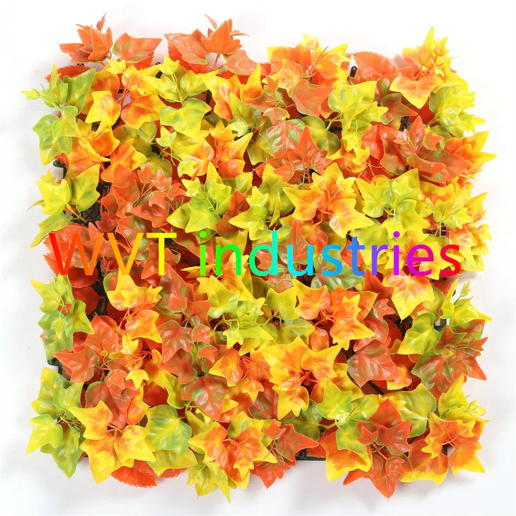 Wvt Outdoor Durable Artificial IVY Leaf Hedge Boxwood Fern Foliage Green Wall Vertical Garden