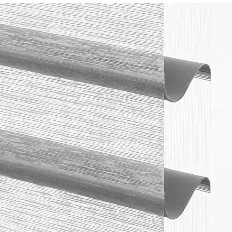 Electric Shangri-La Silhouette Automatic Triple Roller Sheer Blackout Blinds Fabric Shutters