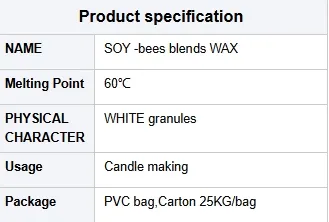 Natural Plant Soy Candle Wax