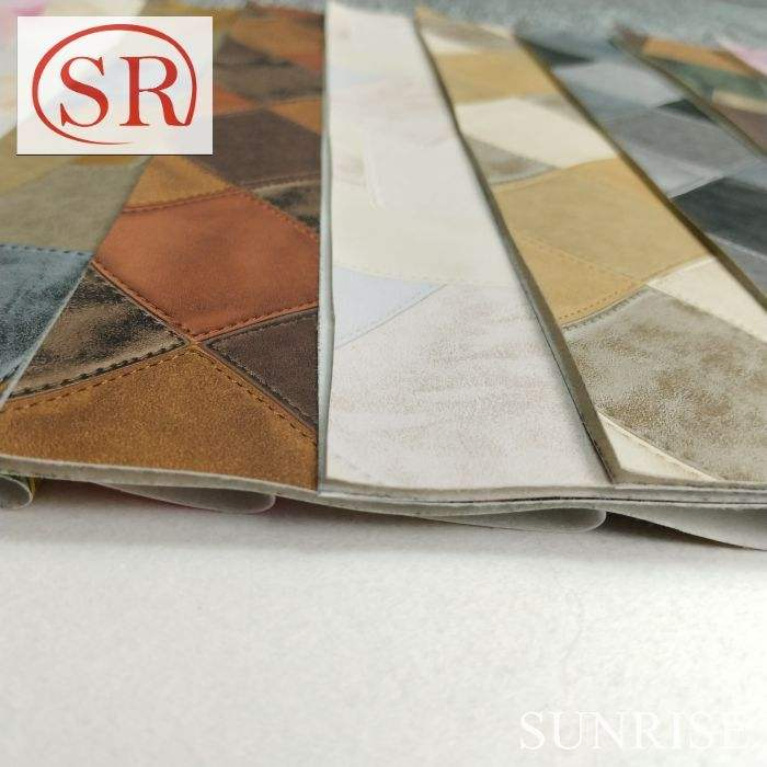 Vibrantly Printed Smooth Touch Leather Fabric for Elegant Clothing Crafting