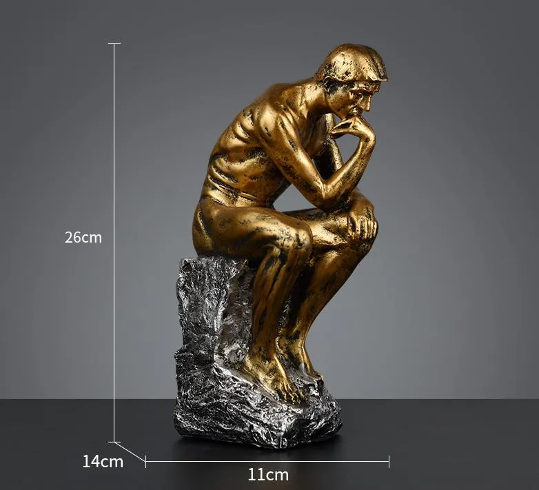 Thinker Sculpture View 1