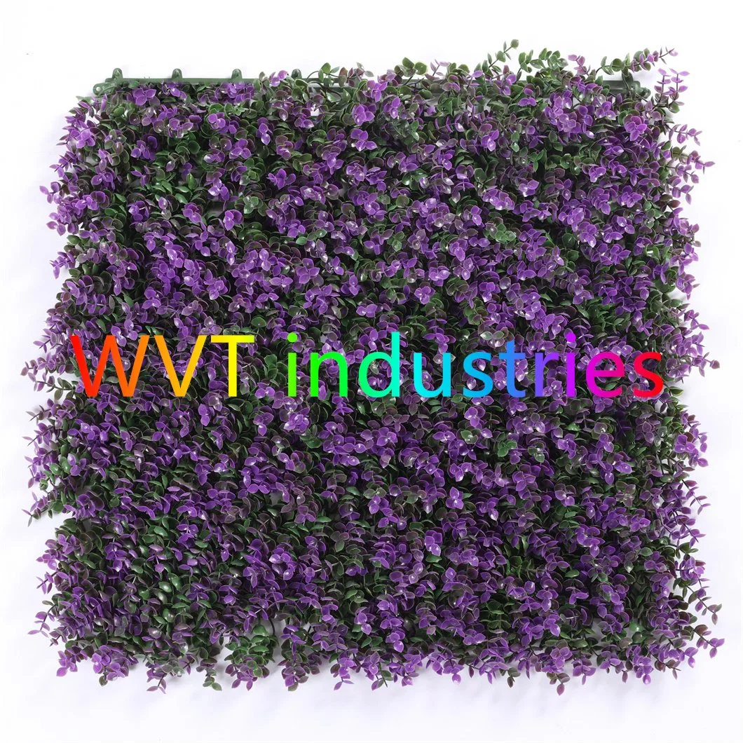 UV Protected Artificial Plastic Boxwood Vertical Garden Green Grass Wall Hedge for Landscaping Greening Deco