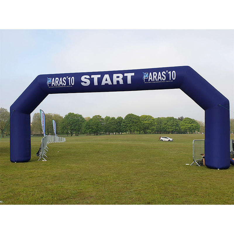 Advertising Inflatable Entrance Archway Double Legs Race Start Finish Line Gate Balloon Arch for Event