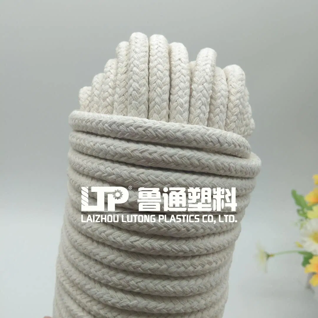 Cotton Rope Natural White for Macrame Cord and Massive Braided Natural Rope