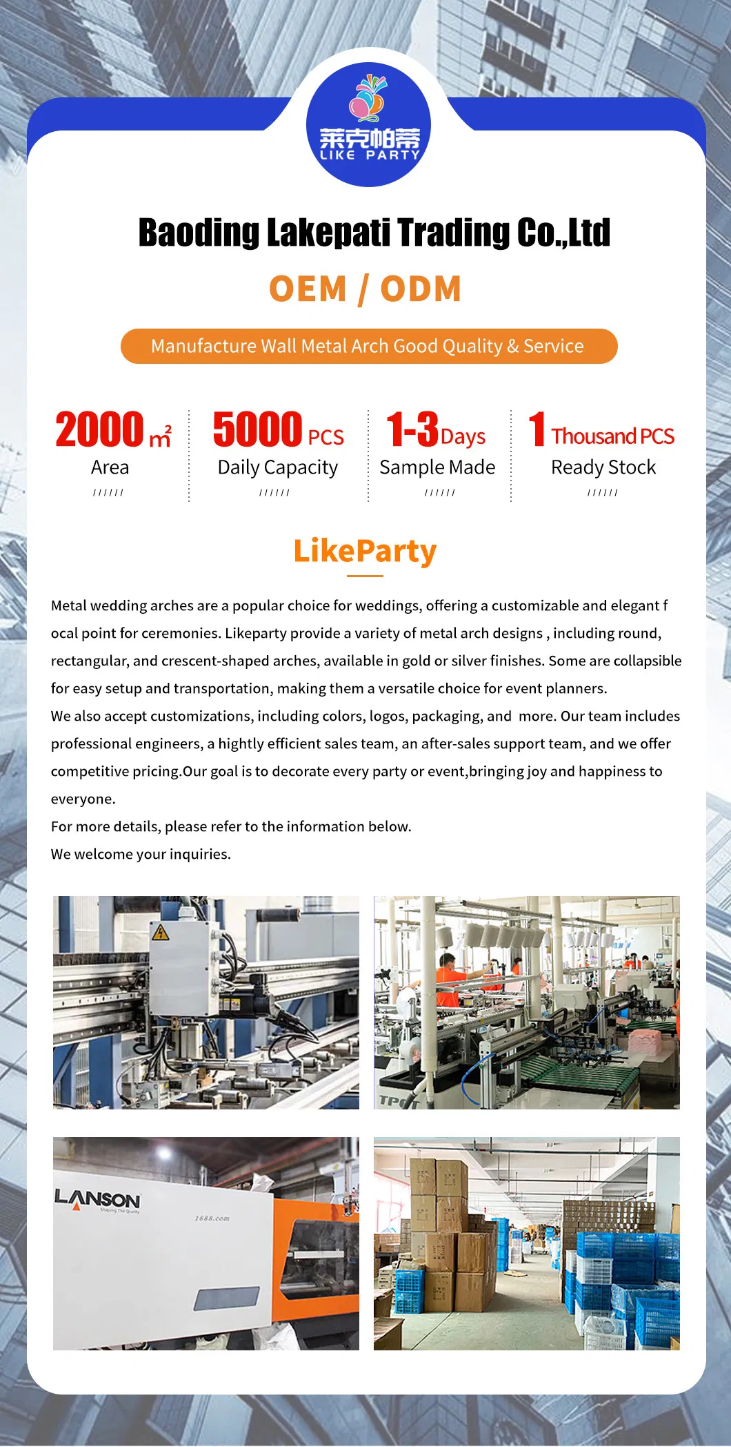 Metal Arch Stand View 1