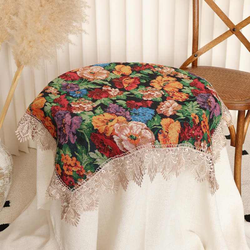 Festive Tablecloth Decor with Unique Patterned Table Linen Design