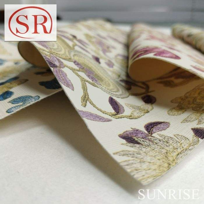 Vibrantly Printed Smooth Touch Leather Fabric for Elegant Clothing Crafting