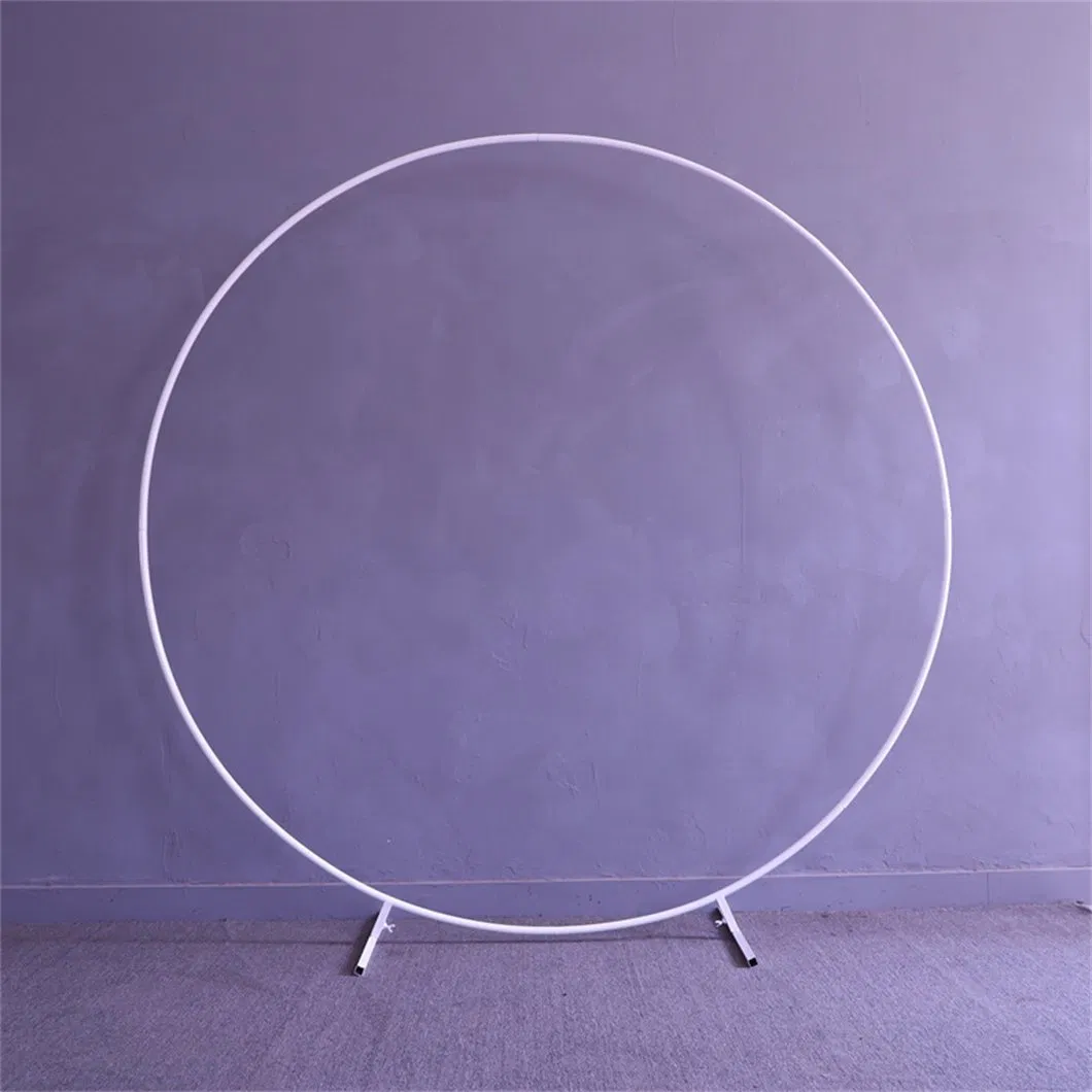 Outdoor Lawn Wedding Background Props Balloons Flowers Frame Iron Round Arch