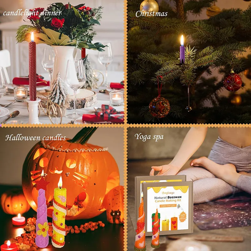 Beeswax Candle Making Process