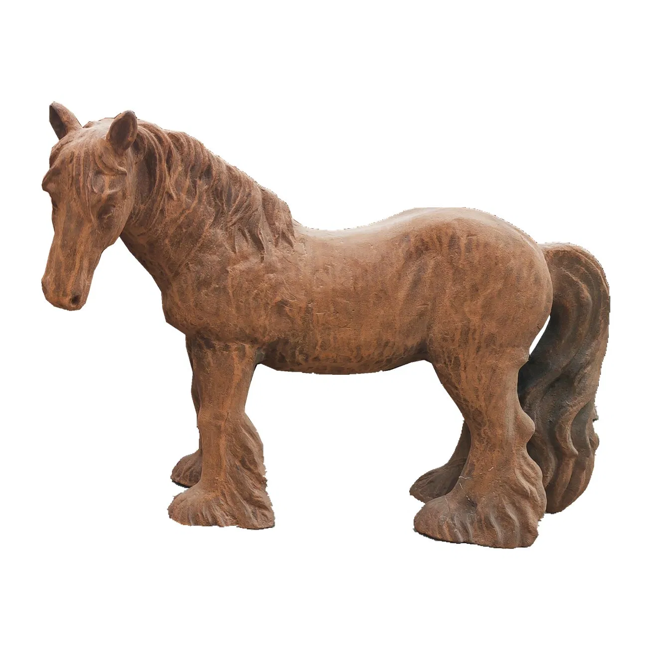 Garden Metal Handicrafts, Standing Horse, Galloping Horse Cast Iron Sculpture