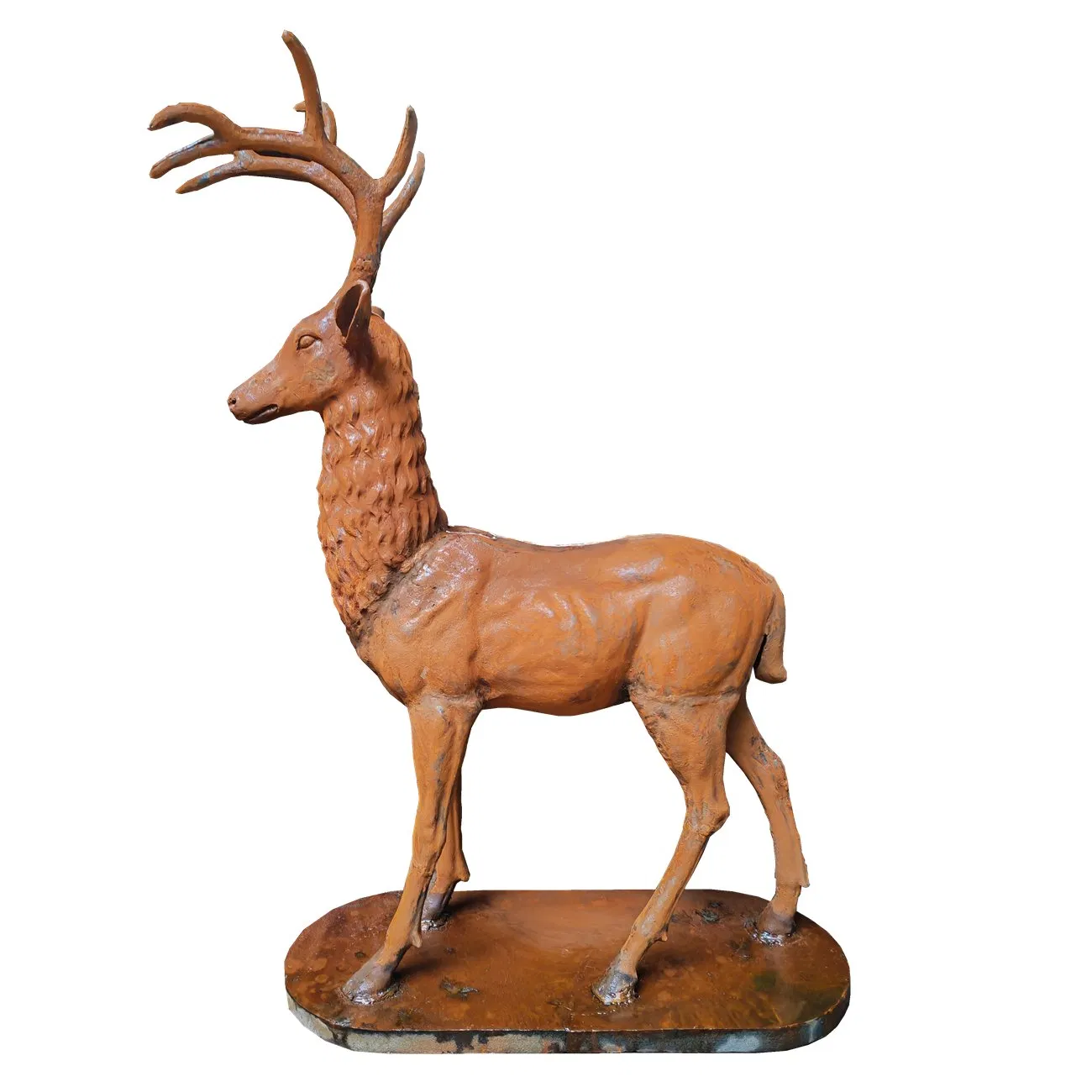 Standing Deer Cast Iron Metal Handicrafts - Cast Iron Sculpture
