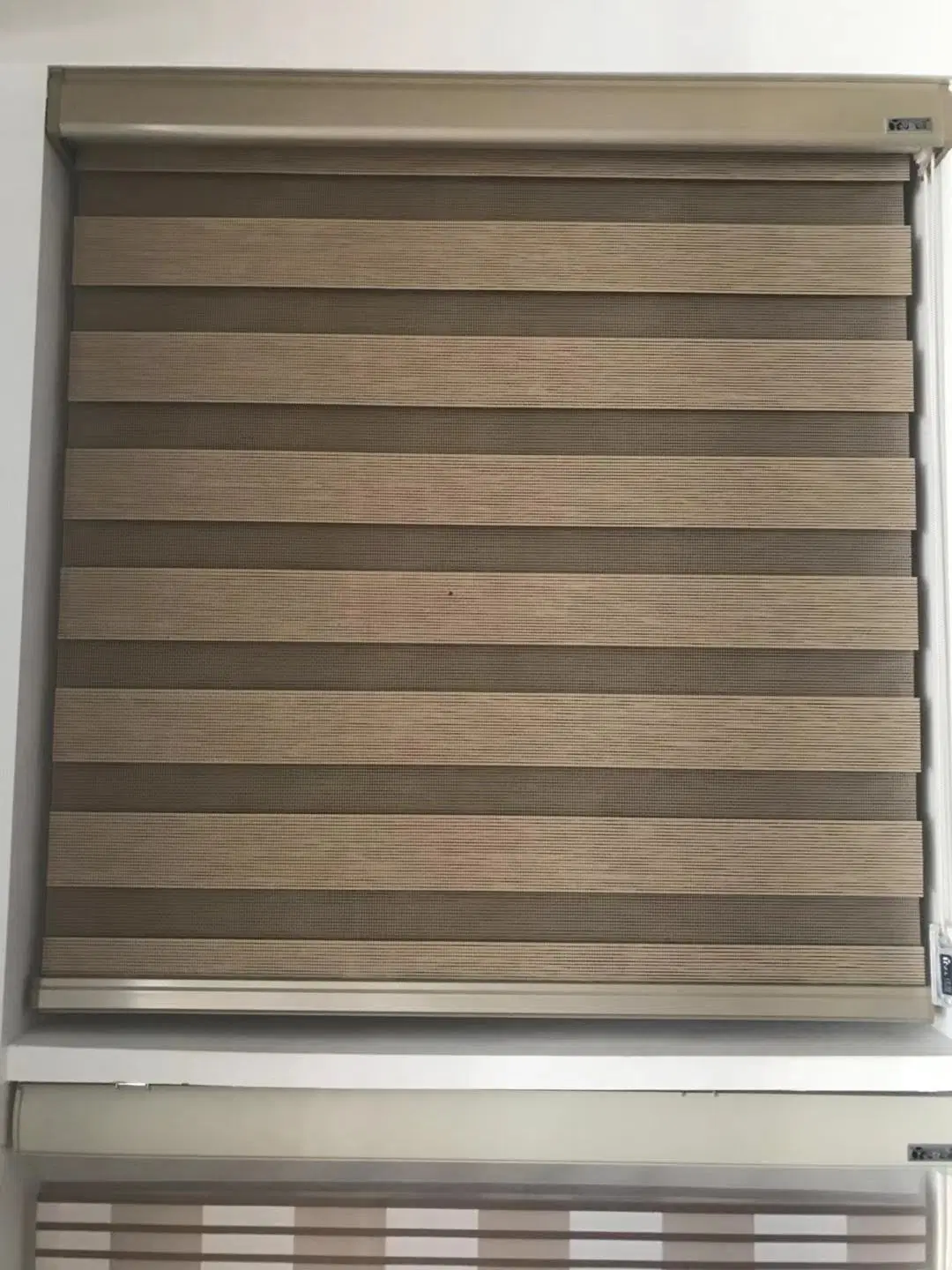 Sheer Linen Fabric Silhouette Window Shangri-La Blinds