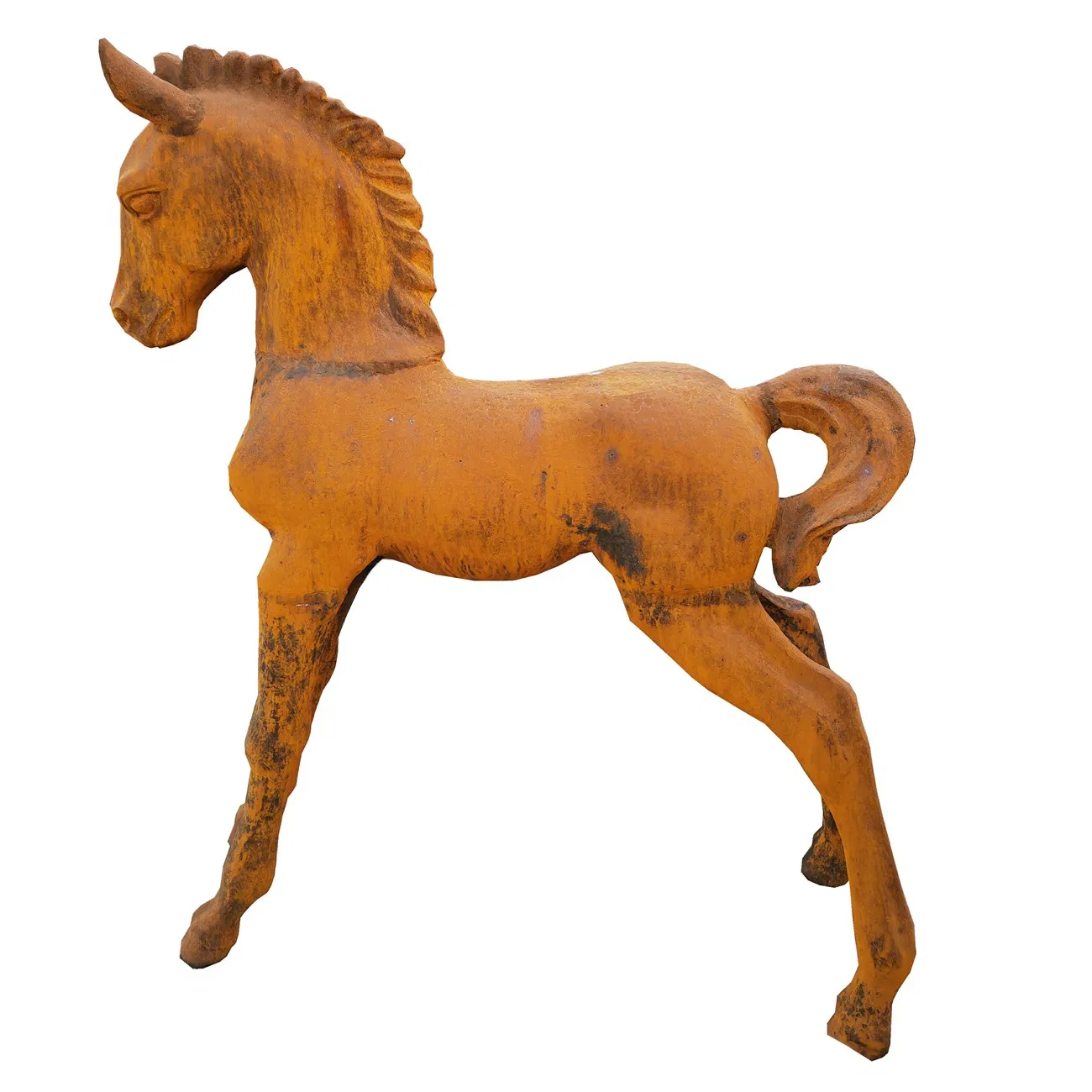 Garden Metal Handicrafts, Standing Horse, Galloping Horse Cast Iron Sculpture