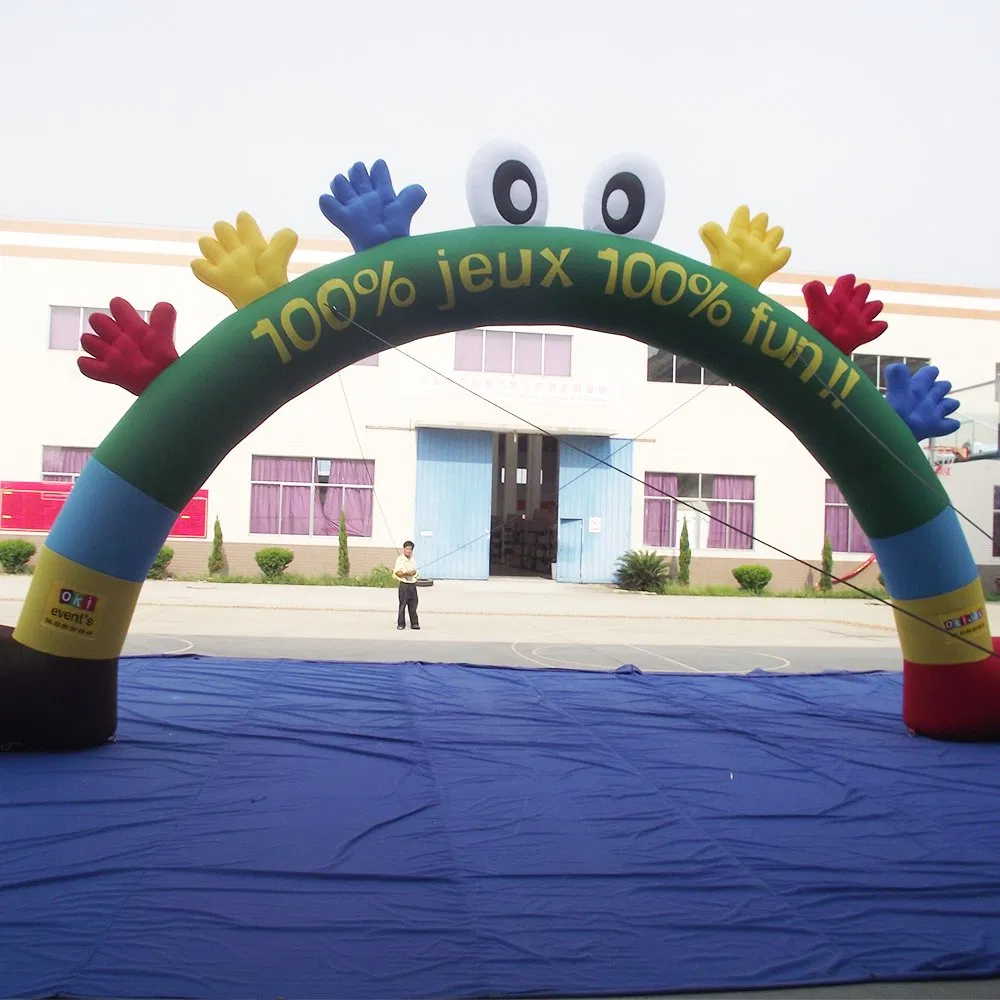 Outdoor Advertising Inflatable Entrance Archway Double Legs Race Start Finish Line Gate Balloon Arch for Event