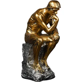 Thinker Resin Sculpture