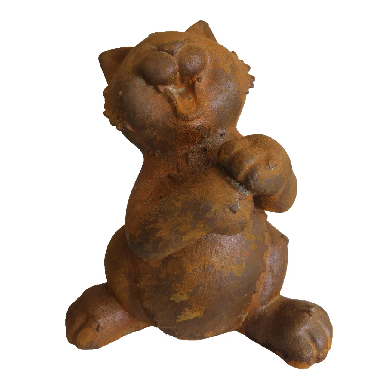 Long Lasting Solid Structure Home Garden Cast Iron Sculpture for Yard Decor