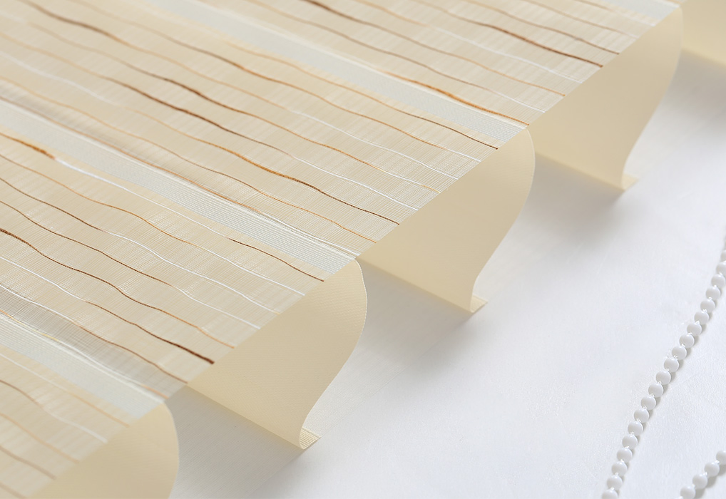 Shangri-La Triple Shade Motorized Cordless Roller Curtain Window Shading Sheer Silhouette Blind