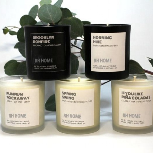 Wholesale Nordic Home Decor Wedding Luxury Glass Jar Candle Making Supplies