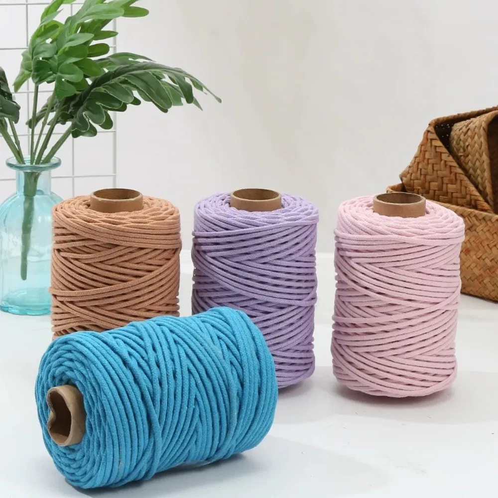 Eco-Friendly Macrame Cotton Rope for Creative Projects and Art