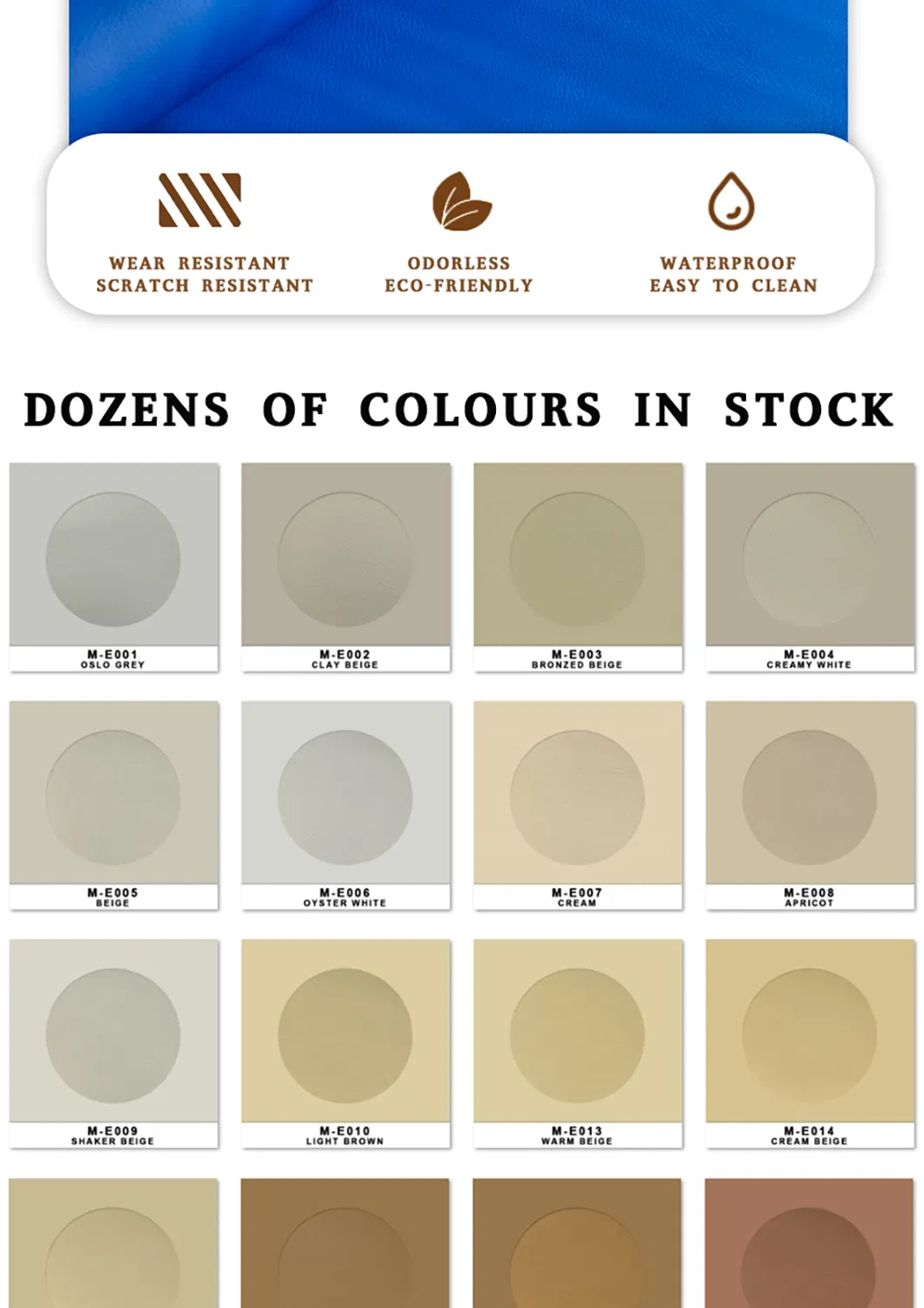 Microfiber Leather Color