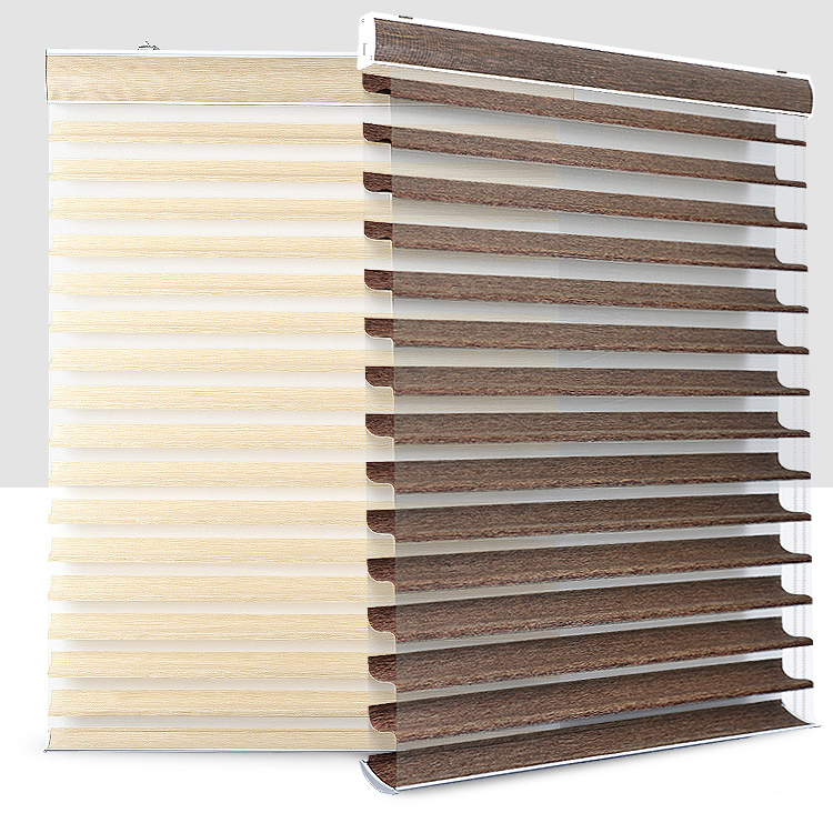 Shangri-La Triple Shade Motorized Cordless Roller Curtain Window Shading Sheer Silhouette Blind