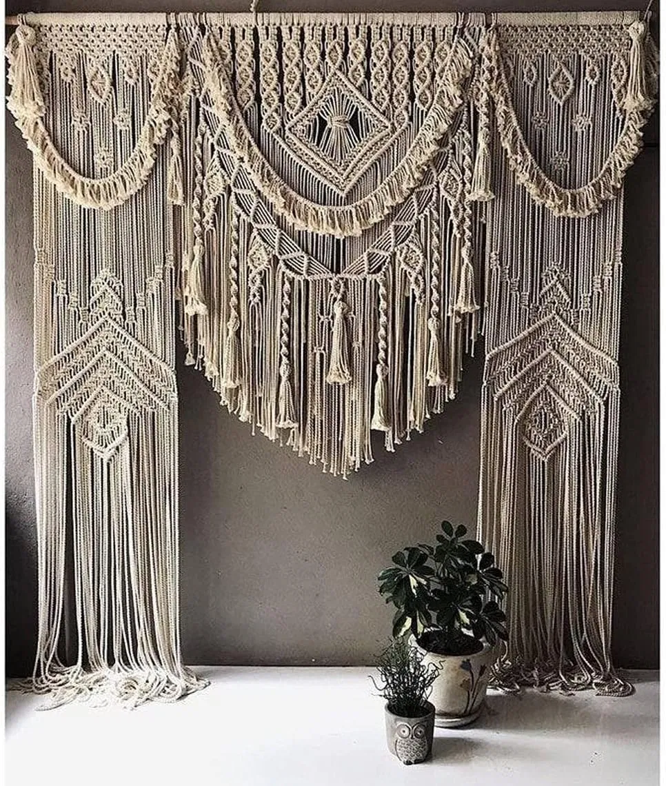 Macrame Door Hanging Room Divider