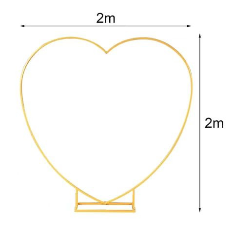 Wedding Balloon Heart Arch Stand Background Arch Stage Props Decor Flower Stand Arch