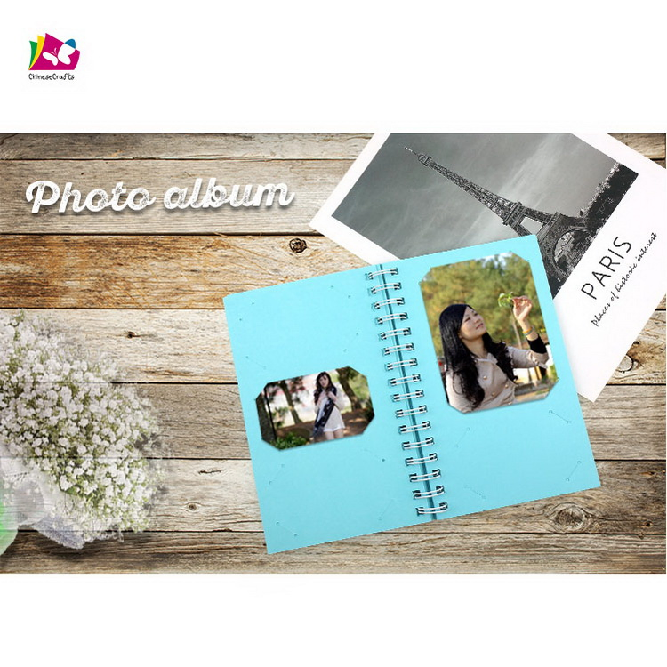 Good Selling Coil Binding Gold Foil Paper Wedding Photo Album Scrapbooking Supplies