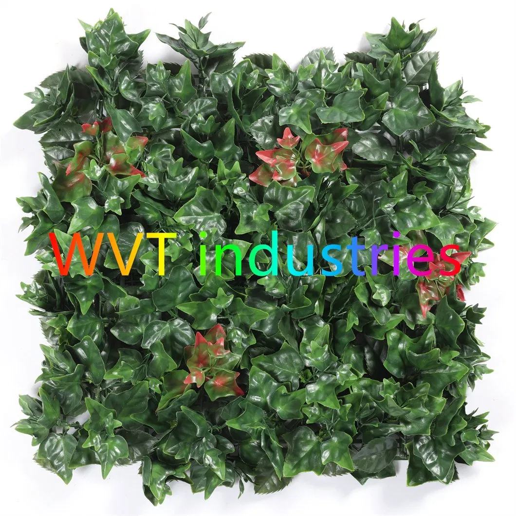 UV Protected Artificial Grass Fence Faux Boxwood Leaf IVY Foliage Vertical Green Wall Garden