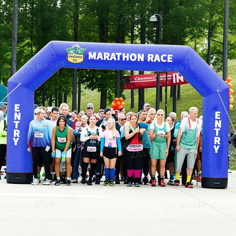 Custom Event Balloon Arch Backdrop Board Automatic Inflatable Balloon Arch