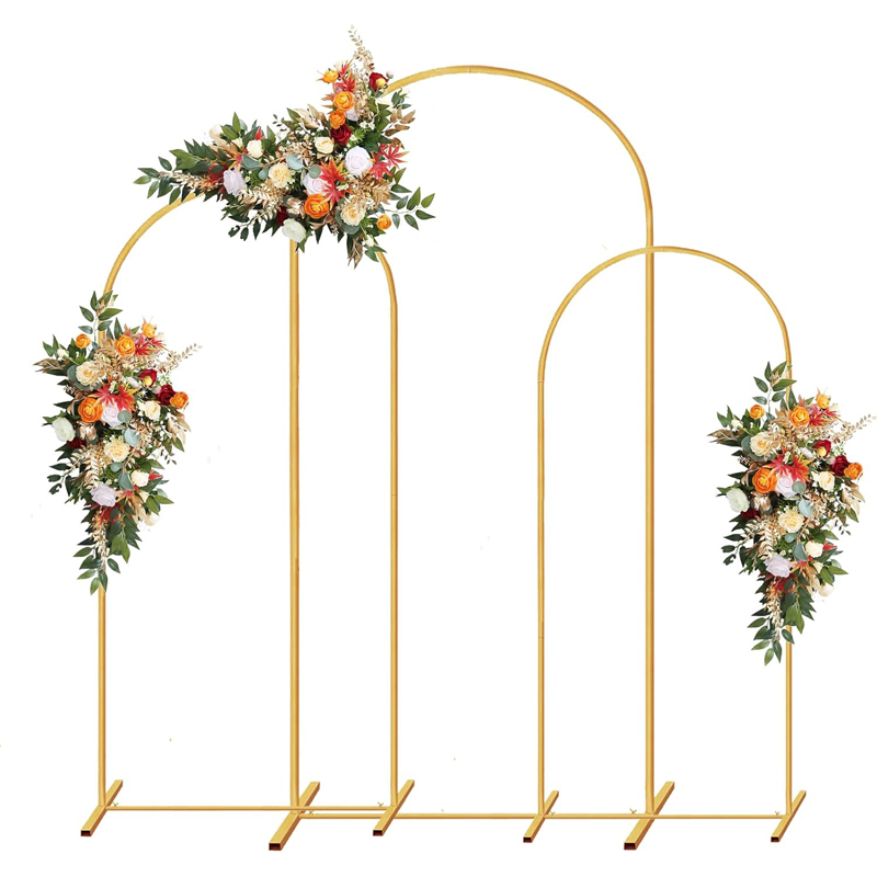 Balloon Artificial Flower Garden Wreath Metal Stand Arch for Birthday Wedding Decorations