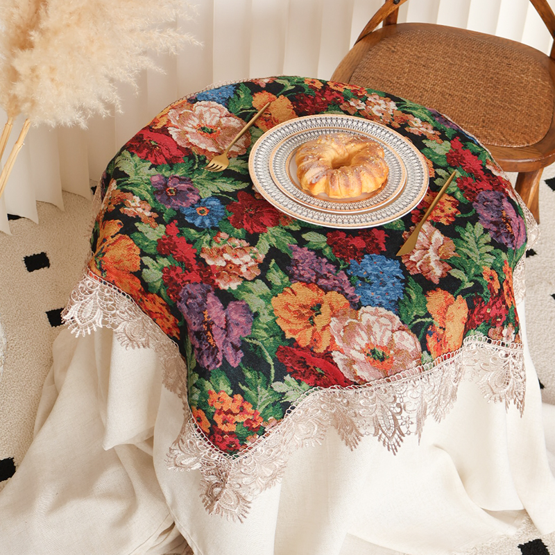 Festive Tablecloth Decor with Unique Patterned Table Linen Design