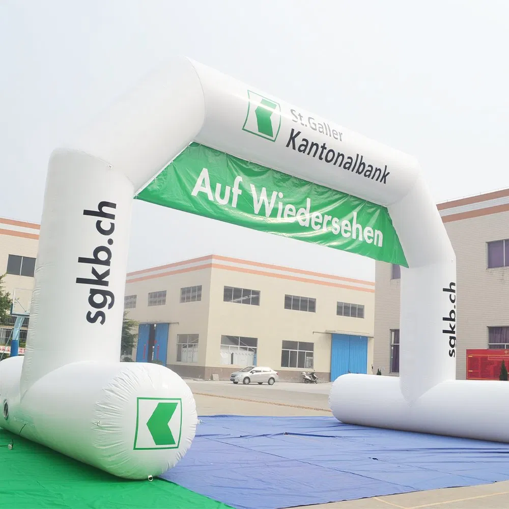 Outdoor Advertising Inflatable Entrance Archway Double Legs Race Start Finish Line Gate Balloon Arch for Event