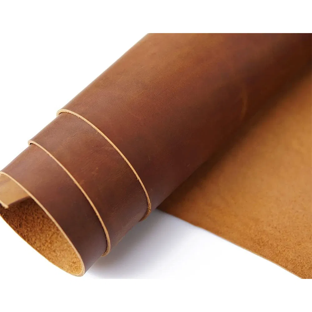 Brown Tooling Leather Sheets for Crafts Full Grain Synthetic Leather Crafting Leather