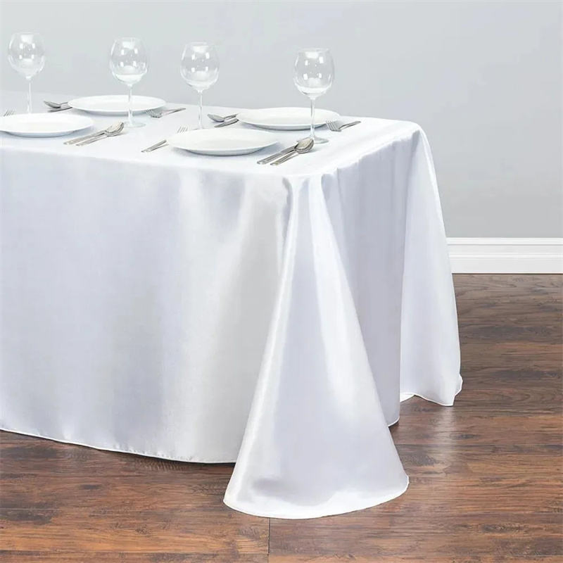 Save Custom Sizes and Colors Satin Glitter Tablecloth for Festive Decorations Bulk
