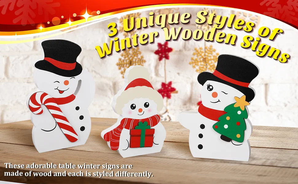 Christmas Wooden Tiered Tray Decoration