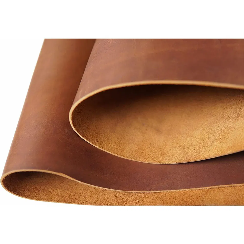 Brown Tooling Leather Sheets for Crafts Full Grain Synthetic Leather Crafting Leather
