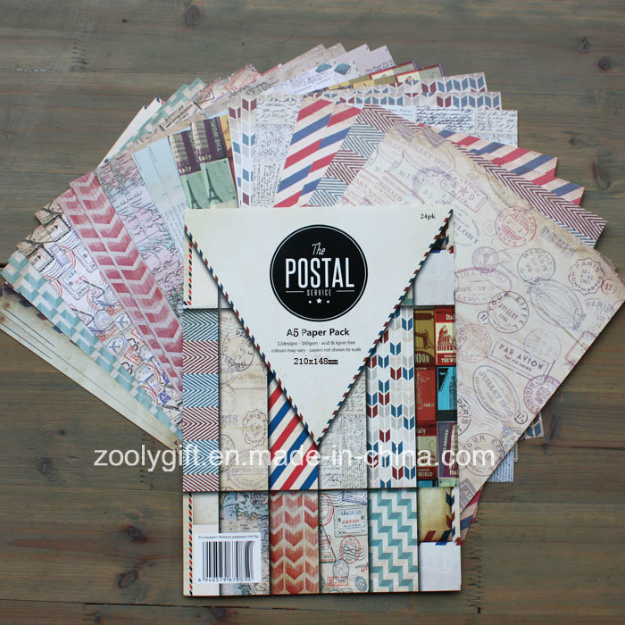 DIY Scrapbook Nautical Rose Patterned Paper Craft Scrapbooking Handmade Scrapbook Paper Pack A5