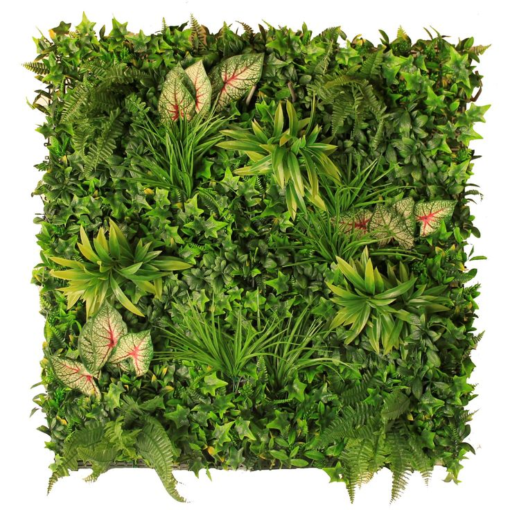 Lush 100X100 Cm Faux Vertical Garden for Stunning Home Decor