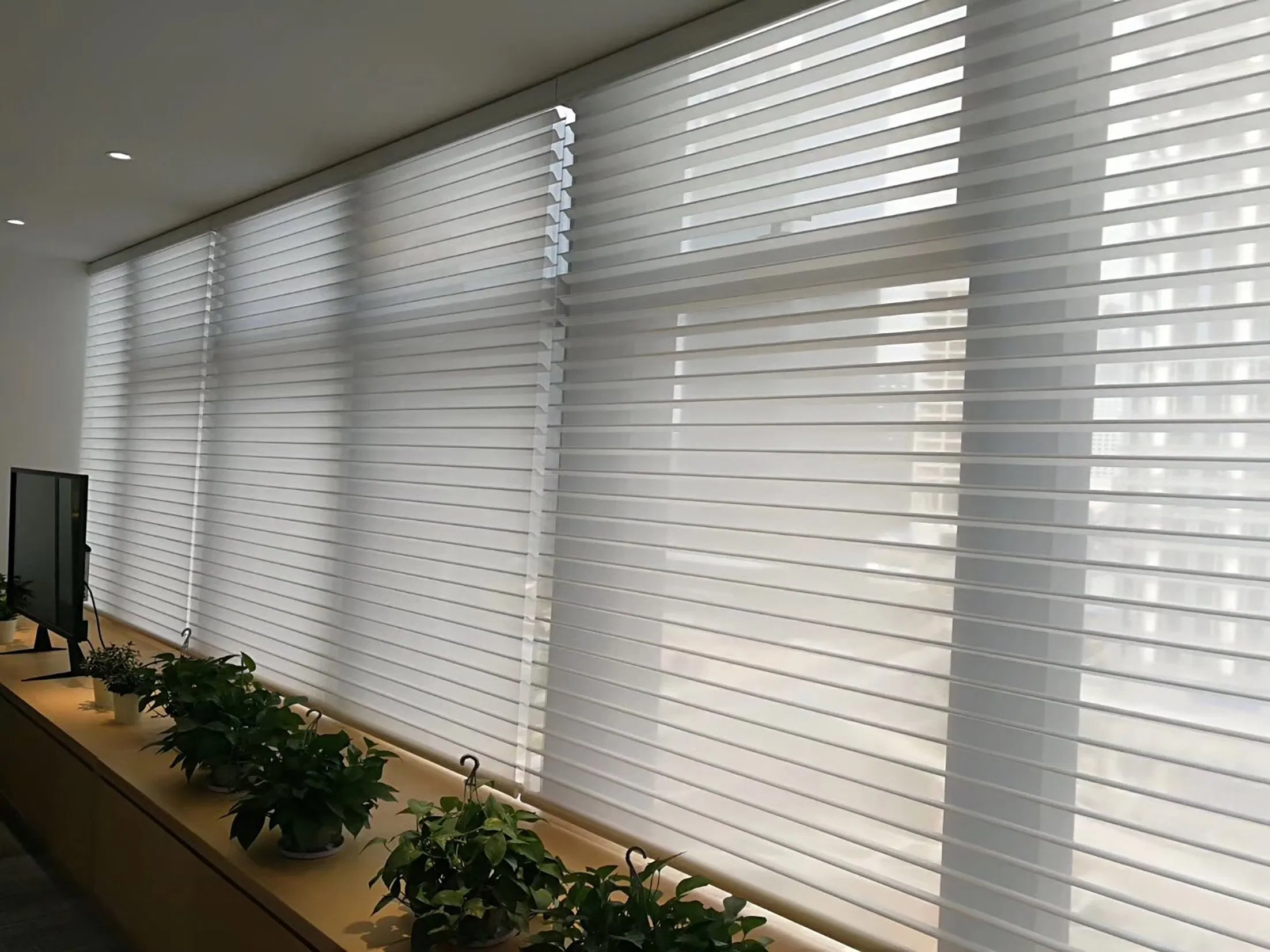 New Style Custom Smart Triple Blinds with Google Voice