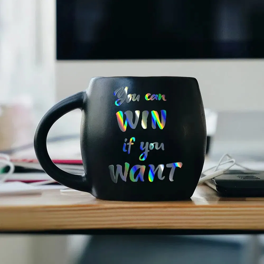 Custom 1ftx15FT Glossy Rainbow Holographic Silver Chrome Vinyl Stickers for Silhouette Cameo Decals Signs Windows