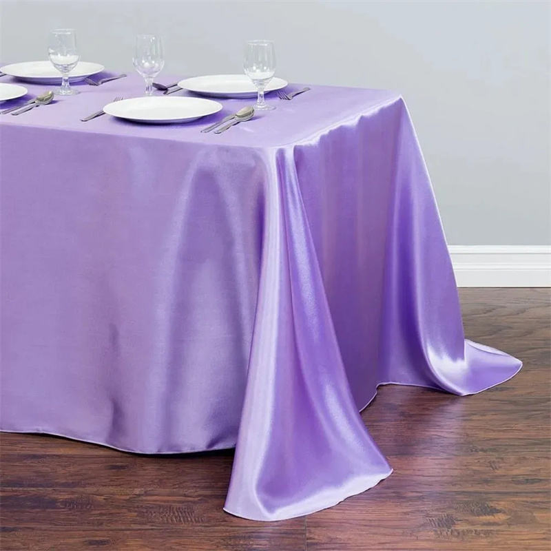 Save Custom Sizes and Colors Satin Glitter Tablecloth for Festive Decorations Bulk