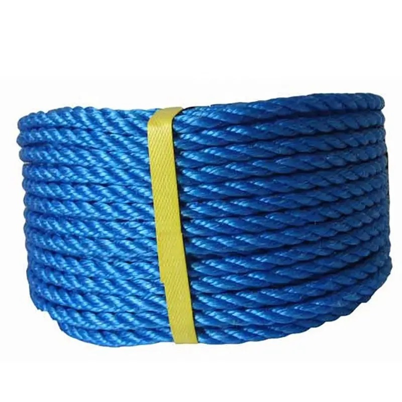 3/4/8/12 Strand Fishing Equipment Marine Plastic Cotton Polyester PP Nylon Thimble Mooring Polypropylene Price Macrame Ship Winch Polyethylene Tiger Rope