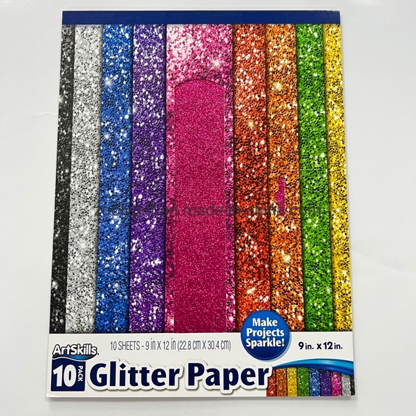 Custom Glitter Decorative Paper Design Scrapbooking Paper Pad DIY Scrapbook Pack Scrapbook Paper Pad