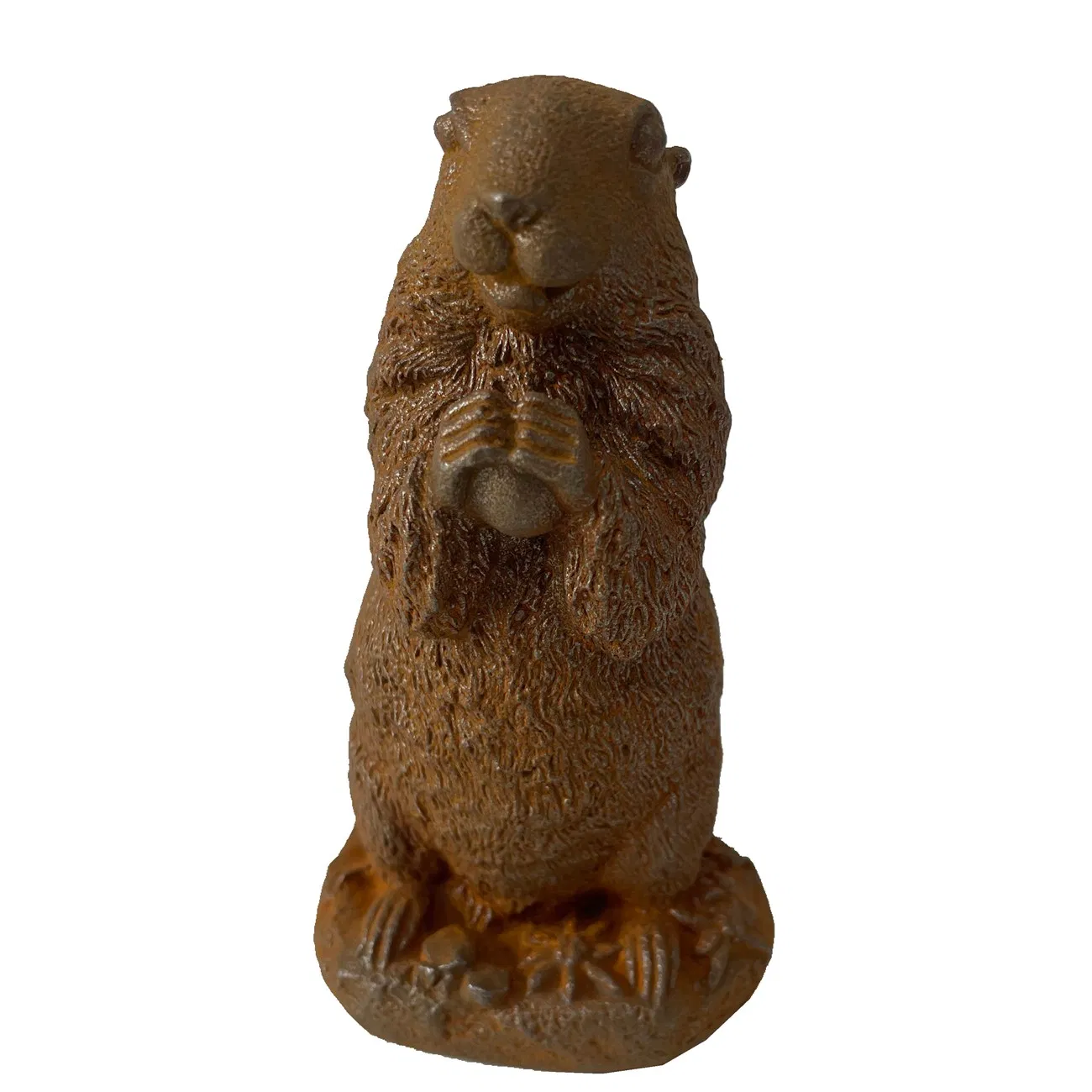 Garden Metal Cast Iron Marmot Sculpture