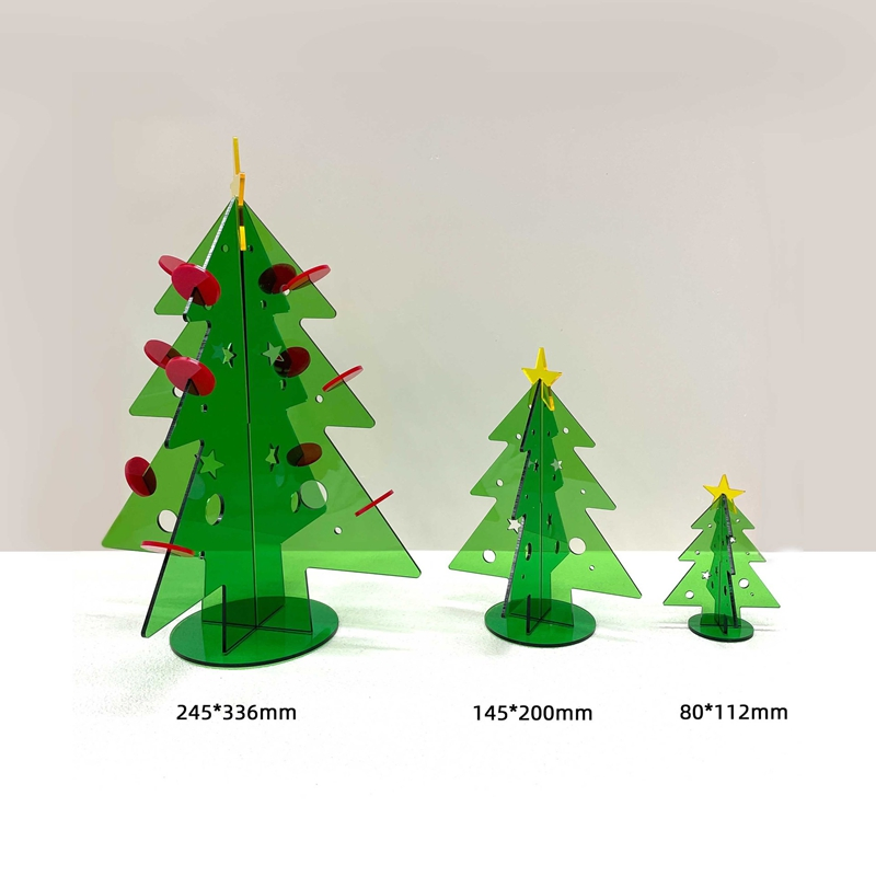 Custom Acrylic Christmas Figurines &amp; Tree &amp; Gift for Holiday Home Decor